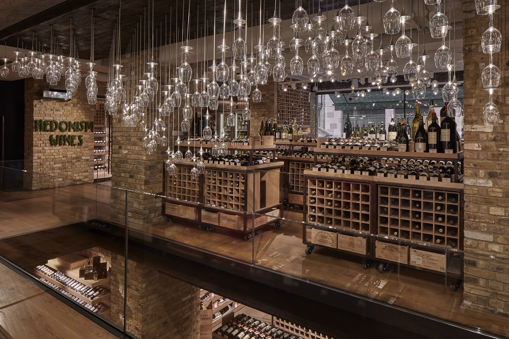 Interior of Hedonism Wines, luxury wine boutique and Prommt client using Pay-by-Link and Pay-by-Bank to enhance customer experience.