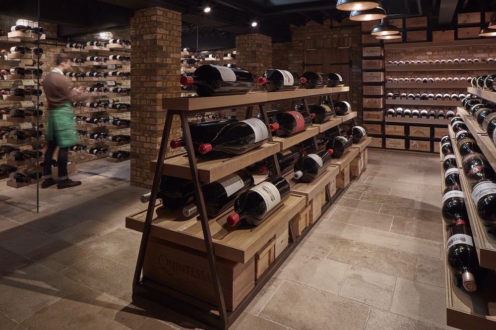 Interior of Hedonism Wines, luxury wine boutique and Prommt client using Pay-by-Link and Pay-by-Bank to enhance customer experience.