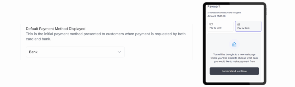 pay by bank prommt